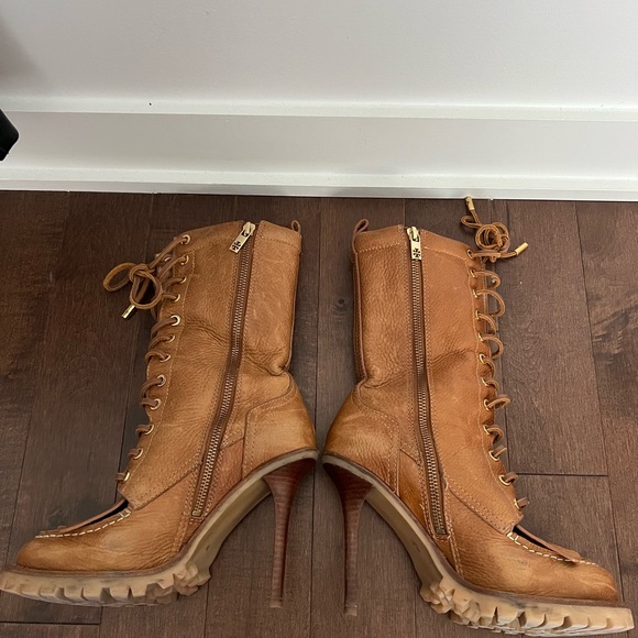 Tory Burch Leather Boots size 7 - Picture 2 of 5